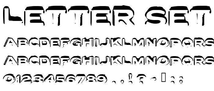 Letter Set A font